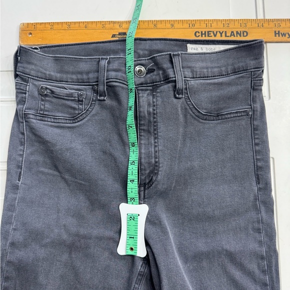 Rag & Bone Women’s Size 29 High Rise Ankle Skinny Jeans Pants Black Wash Gray - Picture 7 of 8